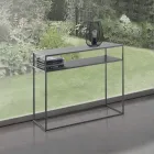 Konsole aus anthrazitfarben lackiertem Stahl – Osmium Viadurini