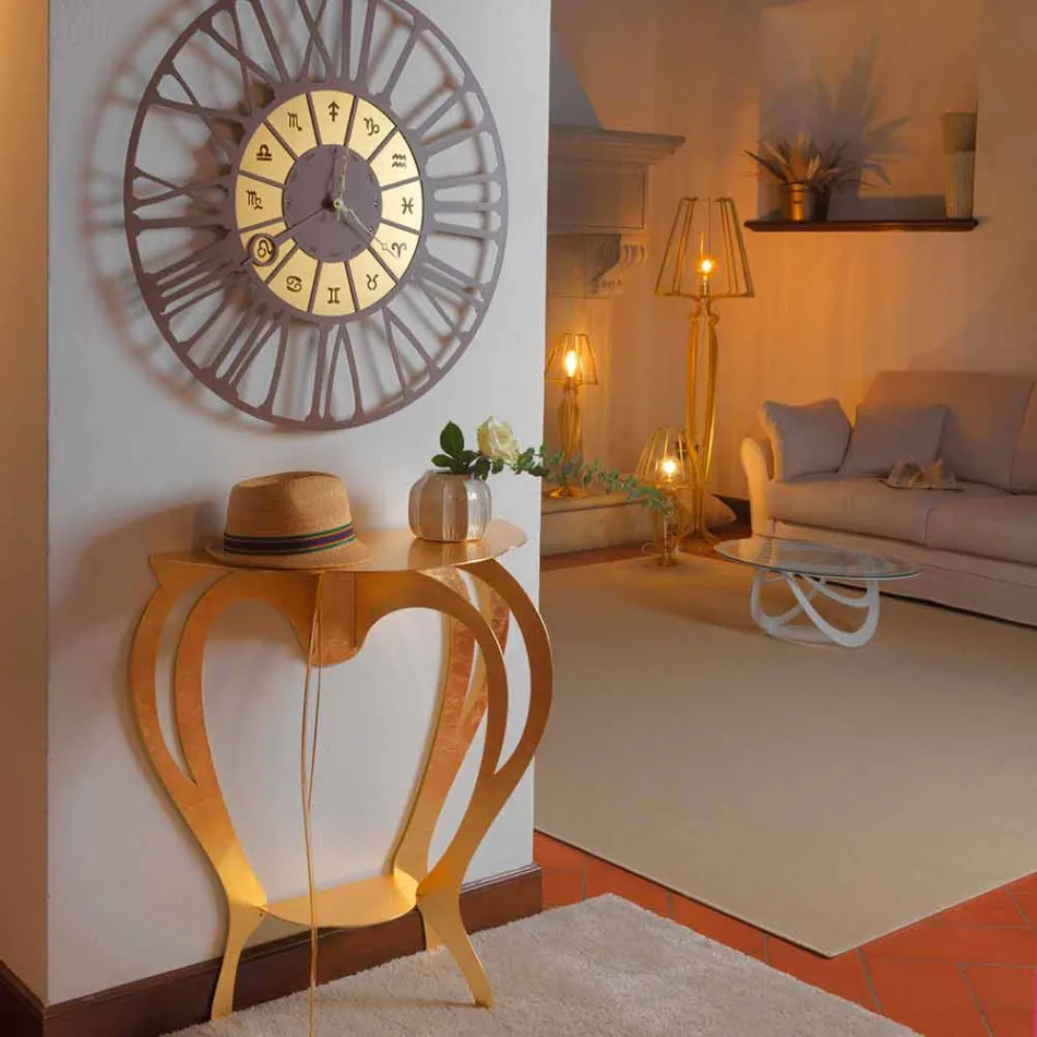 Farbige Eisenkonsole des modernen Designs Made in Italy - Barbata Viadurini