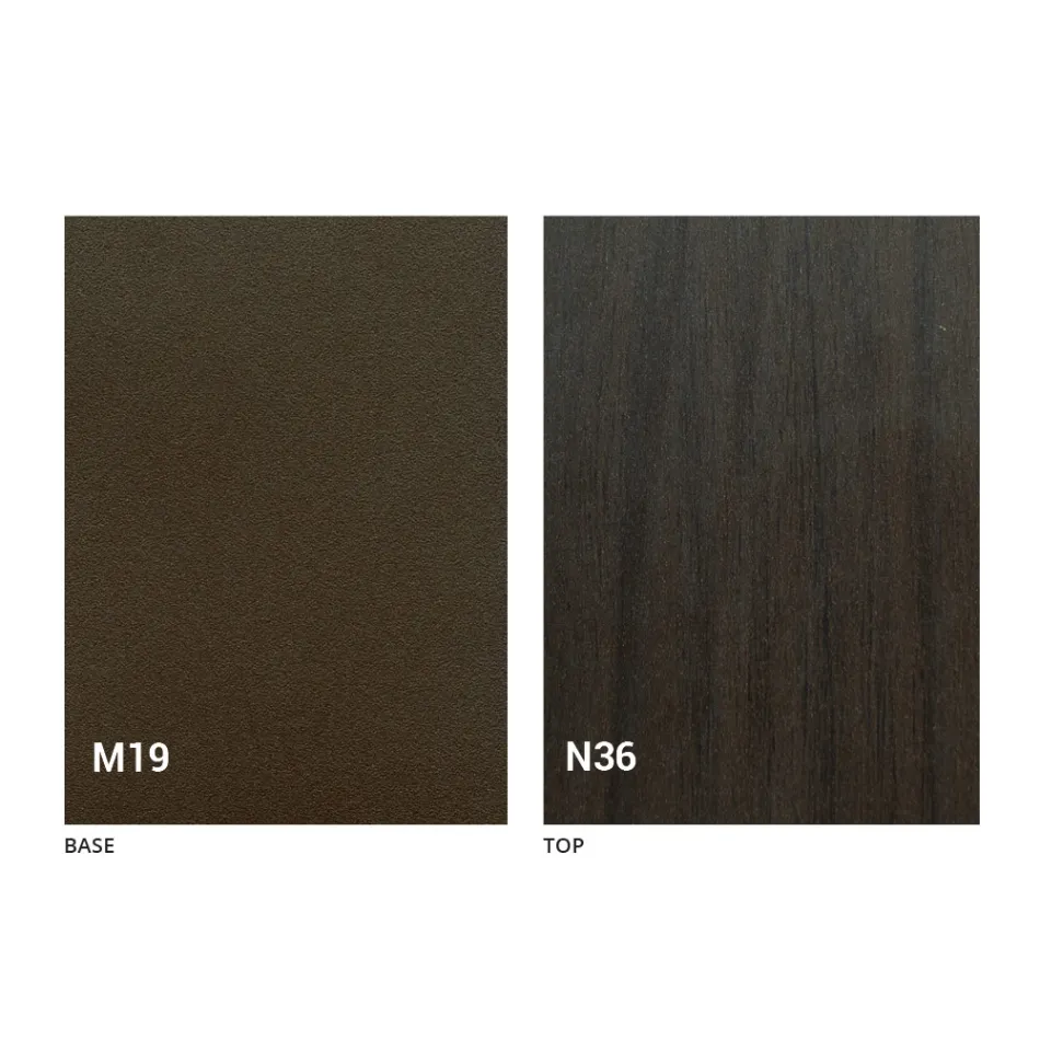 Tischkonsole aus Holz und Metall ausziehbar bis 295 cm Made in Italy - Timedio Viadurini