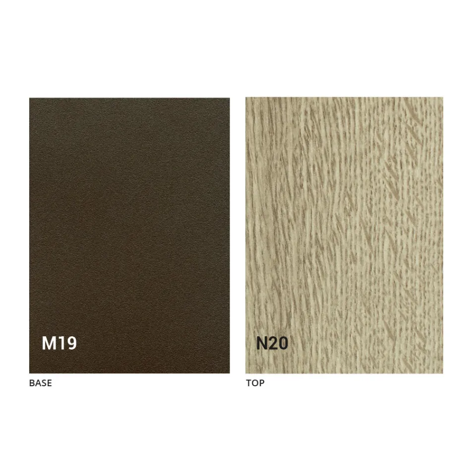 Tischkonsole aus Holz und Metall ausziehbar bis 295 cm Made in Italy - Timedio Viadurini