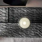 Design Eingangskonsole Extraleichtes dekoriertes Glas Made in Italy - Sestola Viadurini