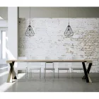 Moderne Konsole, ausziehbar auf 300 cm, mit anthrazitfarbenem Rahmen, hergestellt in Italien – Avventura Viadurini