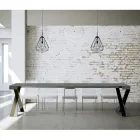 Moderne Konsole, ausziehbar auf 300 cm, mit anthrazitfarbenem Rahmen, hergestellt in Italien – Avventura Viadurini