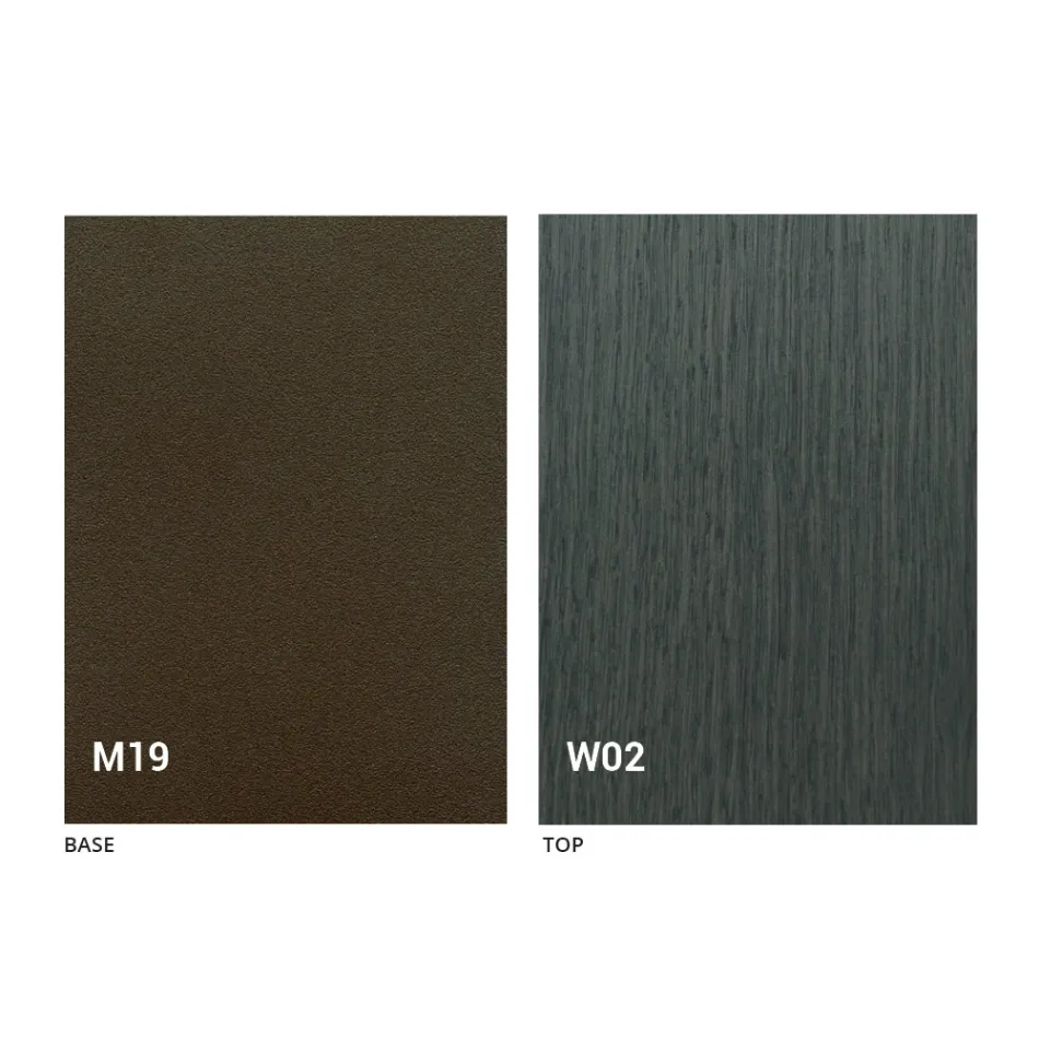 Ausziehbare moderne Tischkonsole aus Eichenholz und Metall Made in Italy - Nappo Viadurini