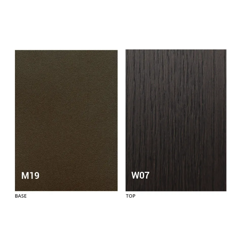 Ausziehbare moderne Tischkonsole aus Eichenholz und Metall Made in Italy - Nappo Viadurini