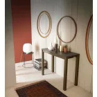 Ausziehbare moderne Konsole aus Eichenholz und Metall Made in Italy - Nappo Viadurini