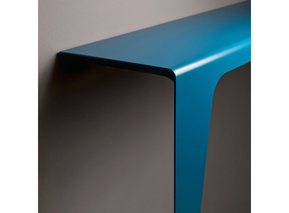Moderne Minimal Design Konsole aus farbigem Metall Made in Italy - Benjamin Viadurini