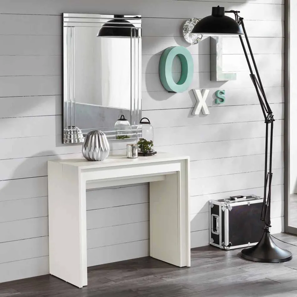 Ausziehbare Konsole / Esstisch, l. 42,50 / 302,50 x p,90 cm, Alvaro Viadurini