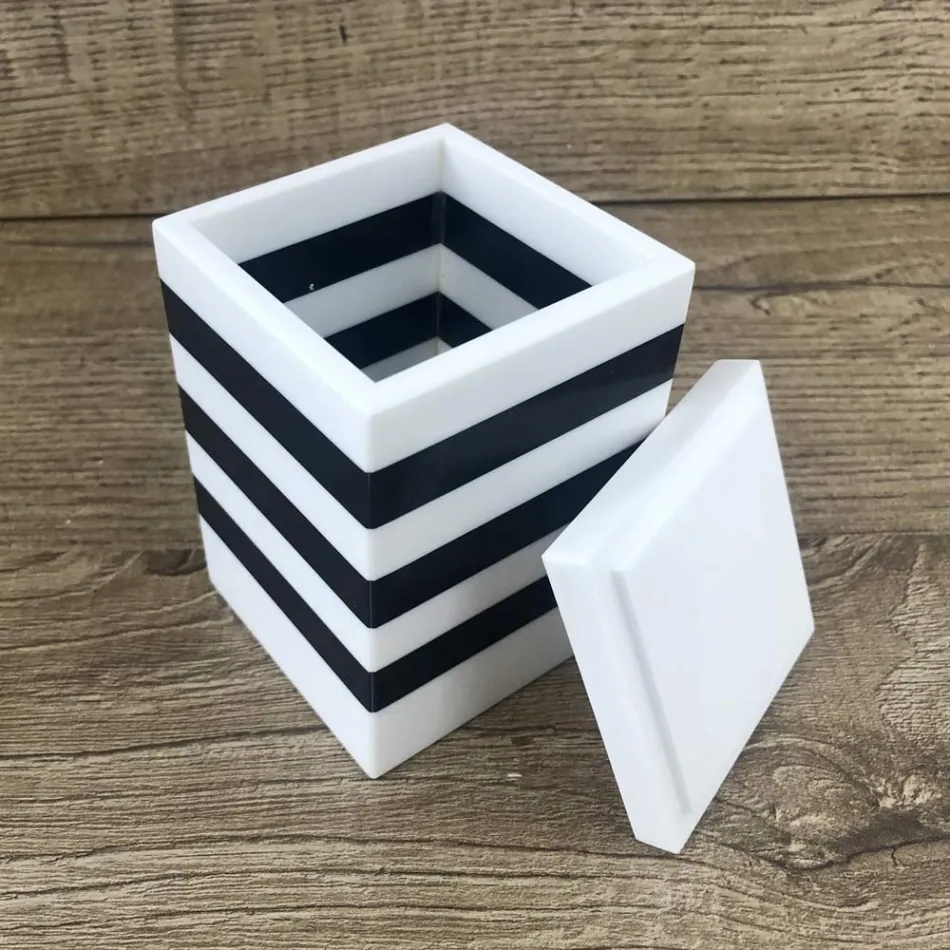 Gewürzbehälter mit italienischer hochwertiger Corian-Kappe - Spicy Viadurini