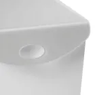 Wäschebehälter aus Holz und farbigem Acrylglas - Brugio Viadurini