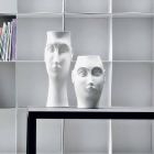Paar gesichtsförmige Keramikornamente, Made in Italy - Visage Viadurini
