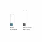 Paar dekorative Vasen aus blauem und rauchfarbenem Glas, modernes Design - Adriano Viadurini