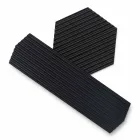 Paar Tabletts in schwarz oder gold lackiertem Stahl Modernes Design - Savona Viadurini