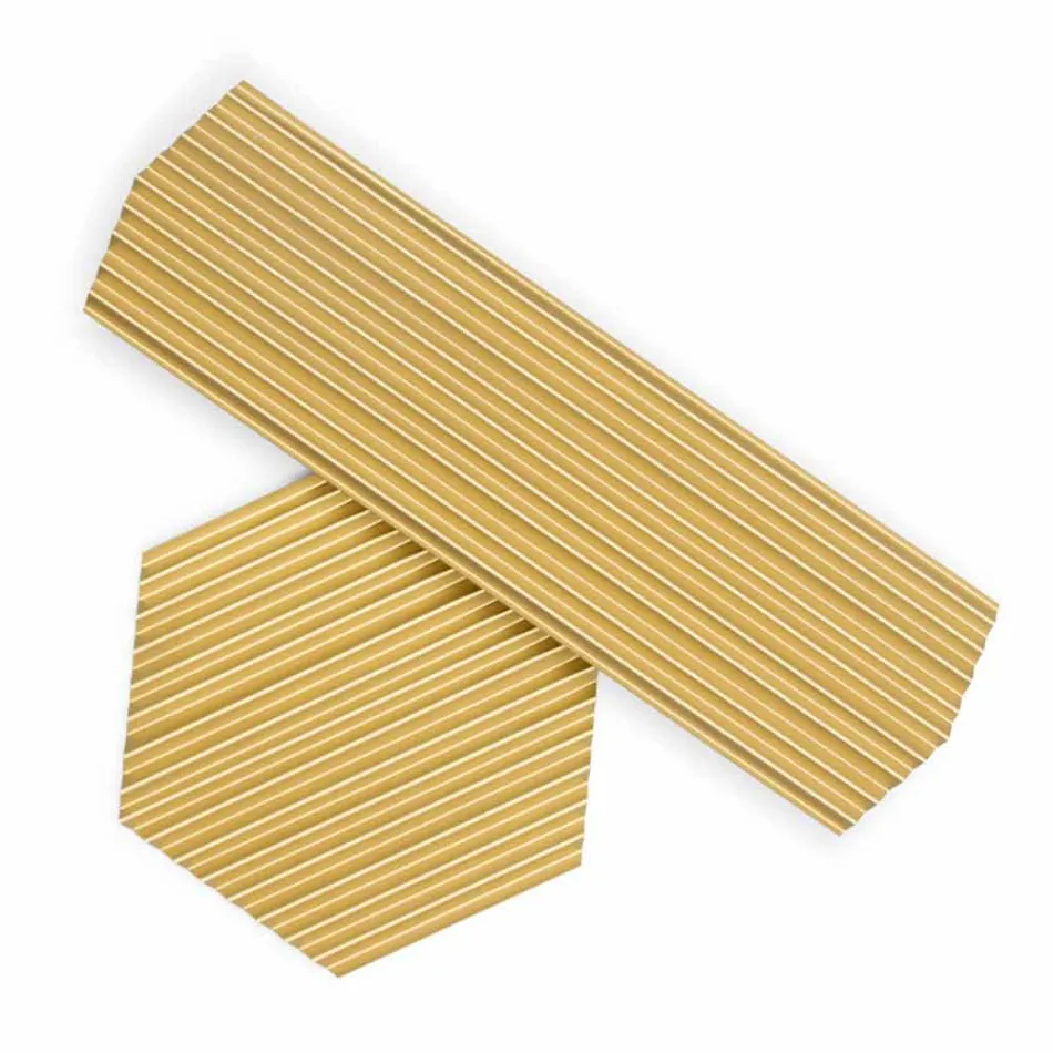 Paar Tabletts in schwarz oder gold lackiertem Stahl Modernes Design - Savona Viadurini