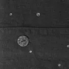 Schwarzer Leinen-Bettbezug mit Kristallen für Luxus-Doppelbett – Damante Viadurini