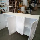 8-türiges Sideboard im modernen Design Ardesia, weiß, schwarz oder gold Viadurini