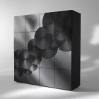 Modernes Design-Sideboard mit 8 Türen Ardesia, weiß, schwarz oder gold Viadurini