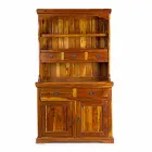 High Classic Style Sideboard mit massiver Akazienholzstruktur - Umami Viadurini