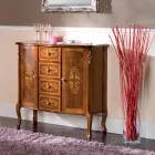 Luxuriöses klassisches Sideboard für Wohnzimmer aus Made in Italy Holz - Katerine Viadurini