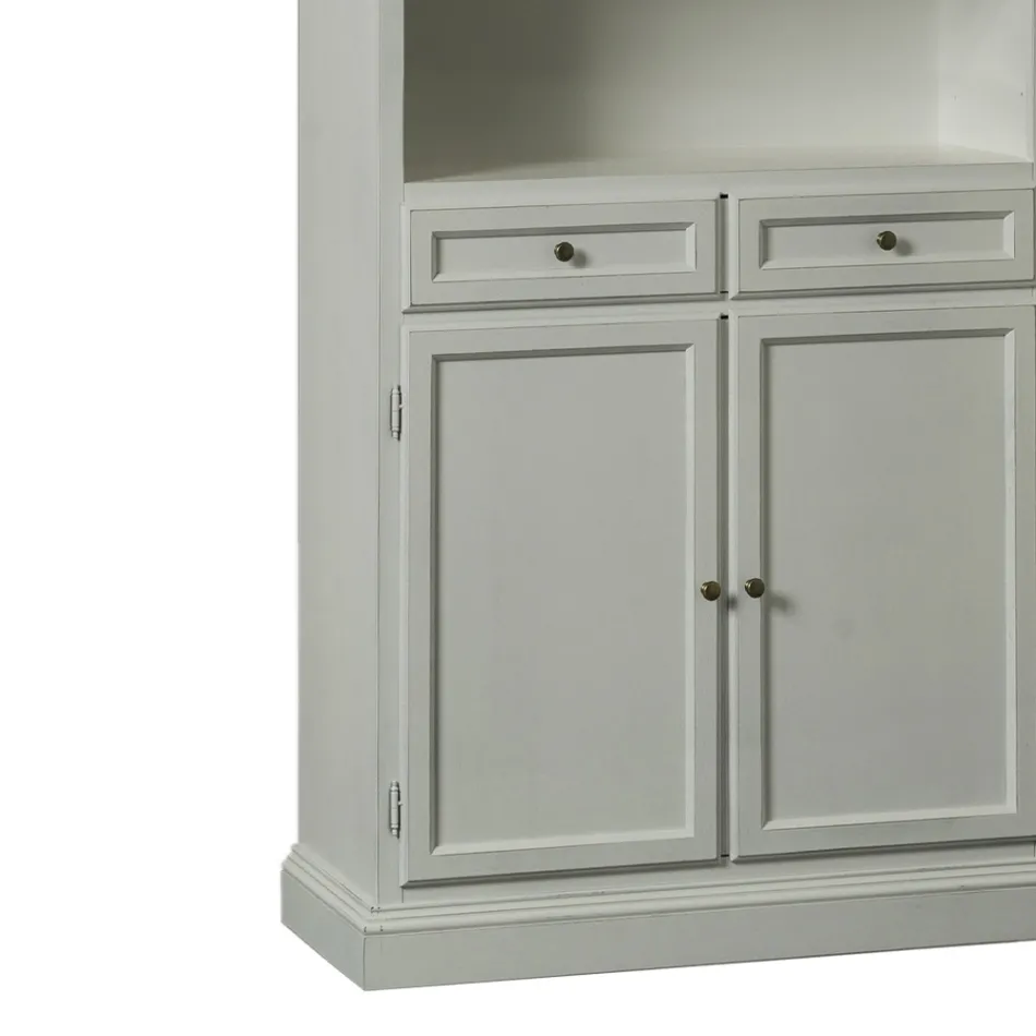 Sideboard mit 2 Türen, 2 Schubladen und 2 offenen Regalen, hergestellt in Italien – Camene Viadurini