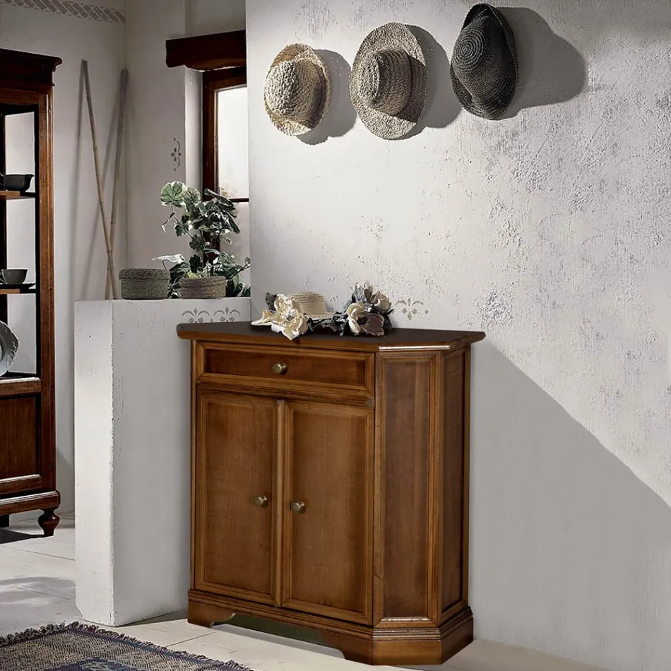Sideboard mit Schublade, 2 Türen und Innenregal, hergestellt in Italien – Semia Viadurini