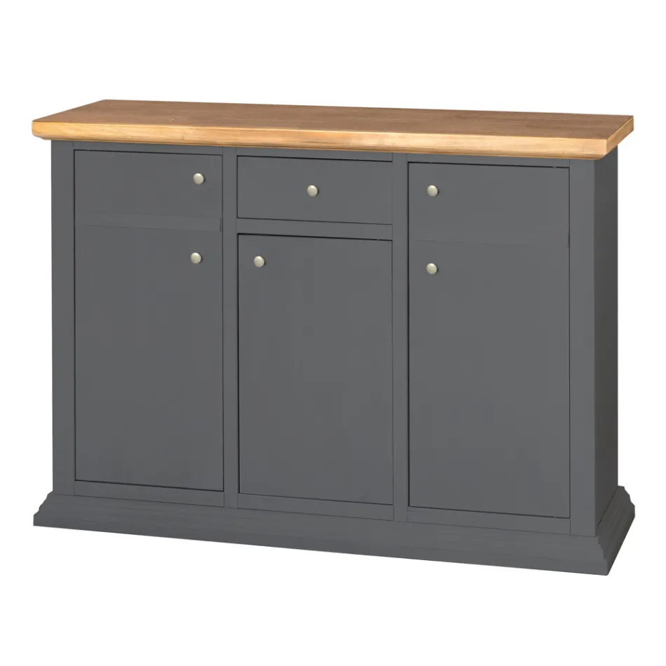 Sideboard mit Struktur aus furnierten Holzpartikeln, hergestellt in Italien – Odino Viadurini