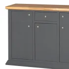 Sideboard mit Struktur aus furnierten Holzpartikeln, hergestellt in Italien – Odino Viadurini