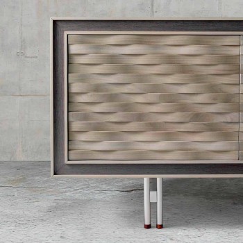Modernes Sideboard aus Massivholz, B192 x T 50 cm, Teresa