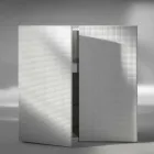 Design Anrichte mit 2 Türen weiß, schwarz oder gold Muster Flora Viadurini