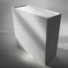 Design Anrichte mit 2 Türen weiß, schwarz oder gold Muster Flora Viadurini