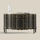 Luxuriöses Sideboard mit 3 Türen und 3 Holzschubladen Made in Italy - Leonor Viadurini