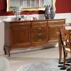 Luxuriöses Wohnzimmer-Sideboard aus klassischem Made in Italy-Holz - Helisa Viadurini