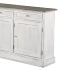 Holz-Sideboard mit 3 Schubladen und 3 Türen, hergestellt in Italien – Uller Viadurini