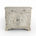 Massives Fichtenholz Sideboard mit internen Regalen Made in Italy - Pierrot