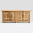 Sideboard aus naturbelassenem, gealtertem Kiefernholz mit 2 oder 4 Türen - Aituno Viadurini