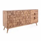 Sideboard aus Naturholz mit Türen und Schubladen Homemotion - Ventador Viadurini