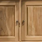 Sideboard aus massivem Teakholz mit 2 Türen und 3 Schubladen - Karate Viadurini
