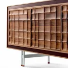 Modernes Design Sideboard mit 3 Türen aus Massivholz Anna Viadurini