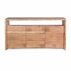 Modernes Sideboard aus Akazienholz mit 2 Türen und 3 Schubladen Homemotion - Lauro Viadurini