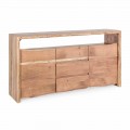 Modernes Sideboard aus Akazienholz mit 2 Türen und 3 Schubladen Homemotion - Lauro
