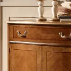 Klassisches Wohnzimmer-Sideboard Avio Blau oder Walnussholz Made in Italy - Chantilly Viadurini