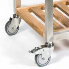 Außenküche aus Stahl und Holz mit Teppanyaki - Buoncalliope Viadurini