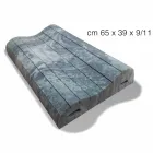 Doppelwellenkissen in Memory Xform 11 cm hoch Made in Italy - Curly Viadurini