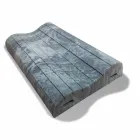 Doppelwellenkissen in Memory Xform 11 cm hoch Made in Italy - Curly Viadurini