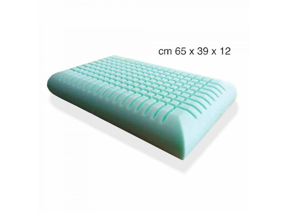 Ergonomisches Memory Foam Kissen 12 cm hoch Made in Italy - Cool Viadurini
