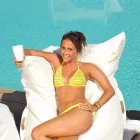 Cloud Kissen Entspannung im Freien Kunstleder wissen nautische Trona Viadurini