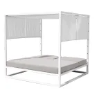 Outdoor-Tagesbett mit verstellbarer weißer Aluminiumstruktur - Jurica Viadurini