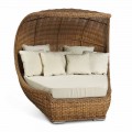 Design Daybed aus luxuriösem gewebtem synthetischem Rattan - Yves