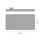 Luxuriöses Design-Doppel-Tagesbett für den Außenbereich, hergestellt in Italien – Emanuela Viadurini