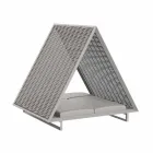 Luxury Garden Daybed aus Aluminium und Stoff - Frame Vineyard von Vondom Viadurini